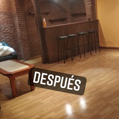 Limpieza de salón de estar