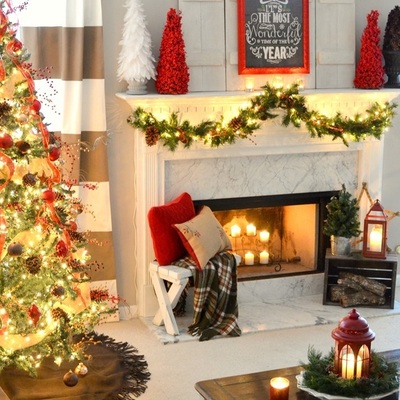 salón navideño