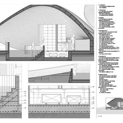 Sección consttuctiva de piscinas