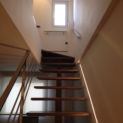 Subida de escaleras