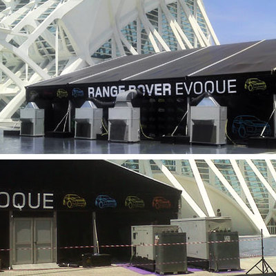 TST climatiza el evento de Range Rover Evoque en Valencia y Madrid