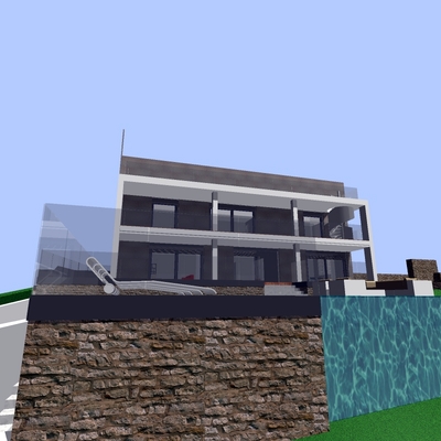 Vista de la casa desde el jardin