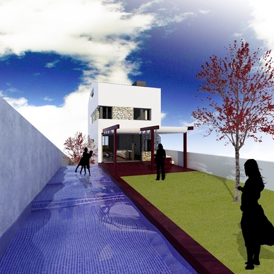 Vivienda unifamiliar en testero en la población de tárrega