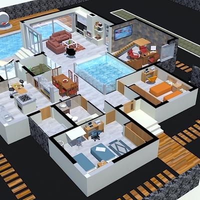 Vivienda Unifamiliar en Maguez Planta baja distribución