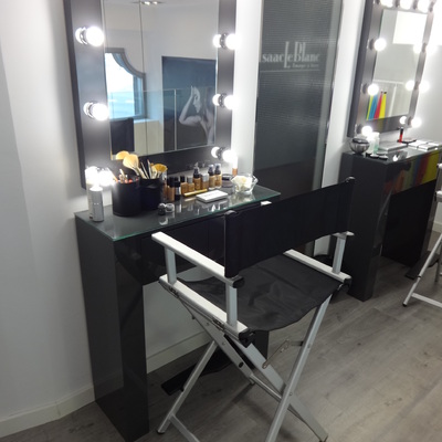 Zona de maquillaje.