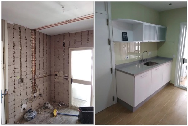 Foto: Antes y Después de Reforma en Cocina de Sie Interiorismo #1989177 ...