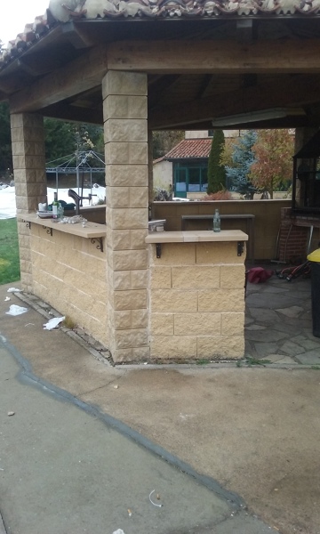 barra bar en terraza