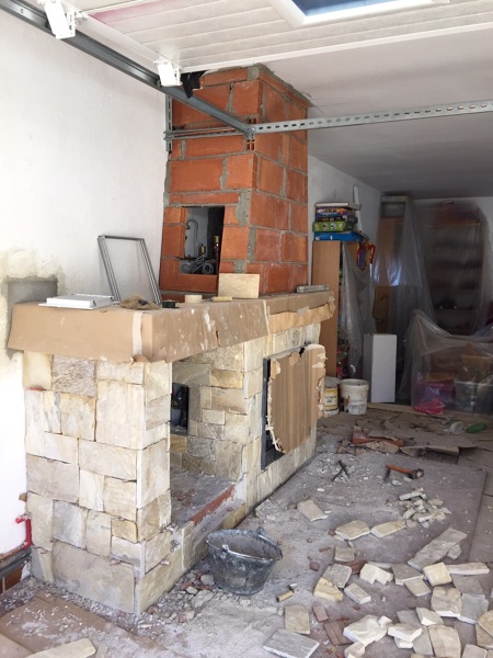 Foto: Chimenea de Leña Insertable para la Calefacción por Agua de