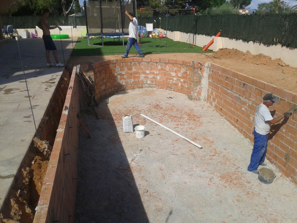 Encofrado de piscina