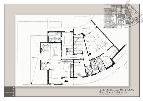 Foto: Plano Planta de Distribución de Grupo Carman-Carman Interiorismo ...