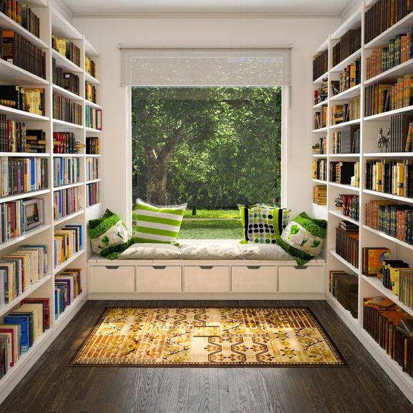 zona de lectura en casa