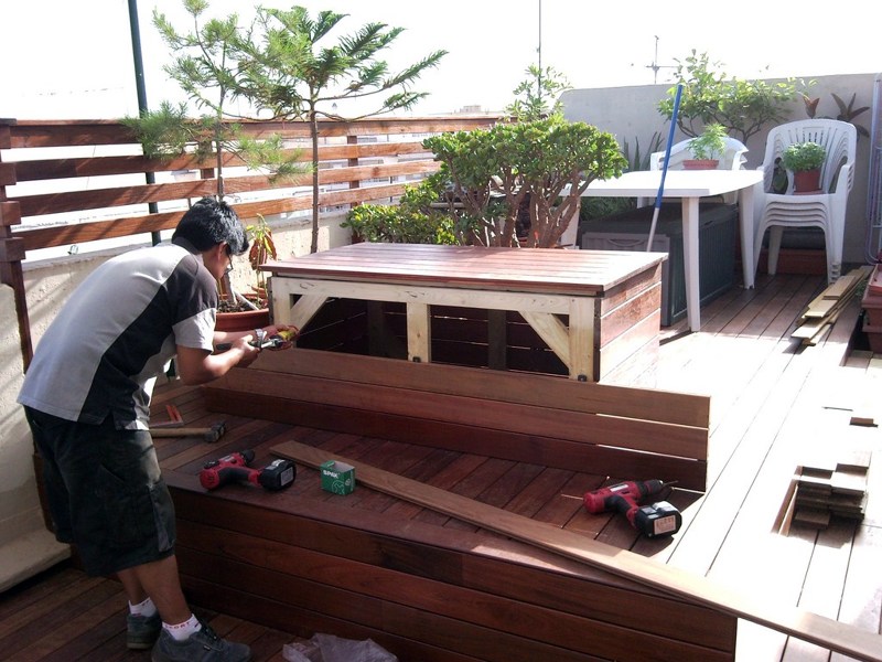 TARIMA EXTERIOR IPE EN ÁTICO