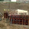 Construccion de cajon incado y muro de empuje