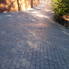 Reformar con hormigon impreso rampa garage
