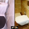 Antes y después de la reforma de un cuarto de baño, Barcelona