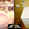 Antes y después instalación mueble de baño.