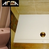 Antes y después instalación plato ducha acrílico