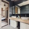 Baño con encimera de mármol