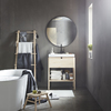Baño con mueble de baño pequeño IKEA 21.