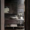 BAÑO ESTILO RUSTICO -traviesas de tranvia