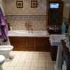 Baño rústico