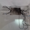 Cableado separado de la caja para coloca nueva y revisión de cableado