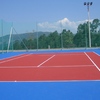 Repavimentar cuatro canchas de tenis