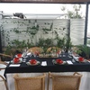 Cena en terraza