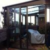 cerramiento de aluminio y vidrio con techo de vidrio