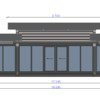 Chalet de madera - Vista frontal