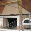 Chimenea abierta gigante, con horno