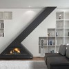 chimenea con salida inclinada