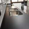 Cocina blanco brillo encimera mate