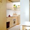 Cocina con puerta corredera