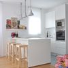 Cocina estilo nórdico abierta al salón