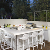 cocina exterior con encimera de Dekton