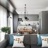 Cocina integrada en el comedor y salón