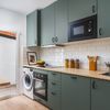 Cocina moderna verde