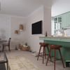 Cocina open concept mediterránea