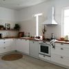 Cocina vintage con muebles pintados