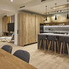 Cocina y living