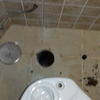 Colocando inodoro nuevo
