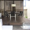 Comedor separado por chimenea etanol