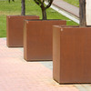 Conjunto de jardineras corten