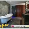 Cubrir en microcemento blanco baño 6m2