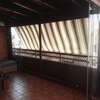 Cortinas de cristal abiertas