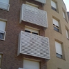 Cubricion de balcones con celosias.