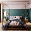 Dormitorio con nórdicos