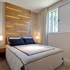Dormitorio con panel de led