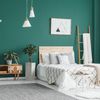 Dormitorio en verde